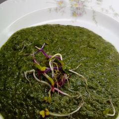 A picture of Creamy Spinach cooked in Thermomix.