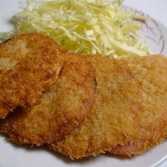 Our Family's Dirt-cheap Delicious Ham Cutlets A picture of Our Family's Dirt-cheap Delicious Ham Cutlets.