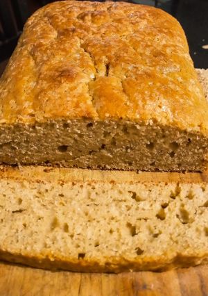 Una foto de Budín saludable de bananas y pera