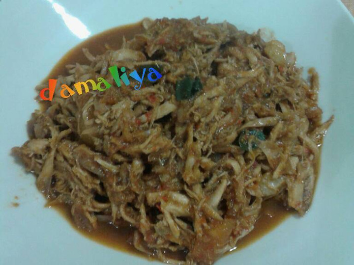 Resep ayam suwir manis pedas Anti Gagal