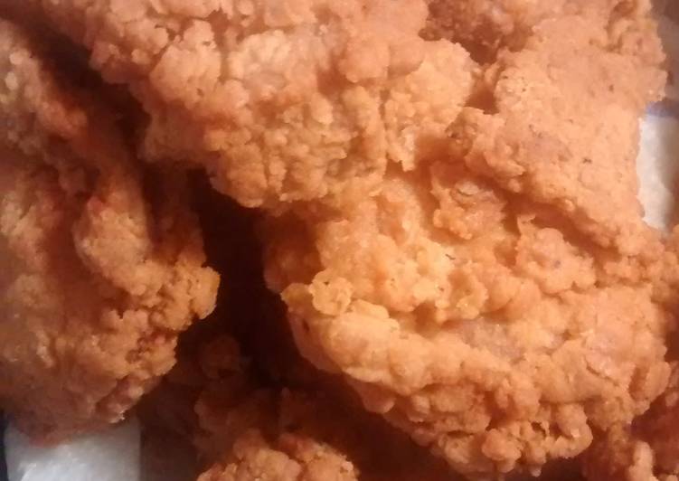 Steps to Make Quick My Mama&#39;s Crispy Fried Chicken