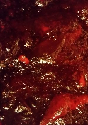 A picture of Cranberry Orange Vanilla Sauce.