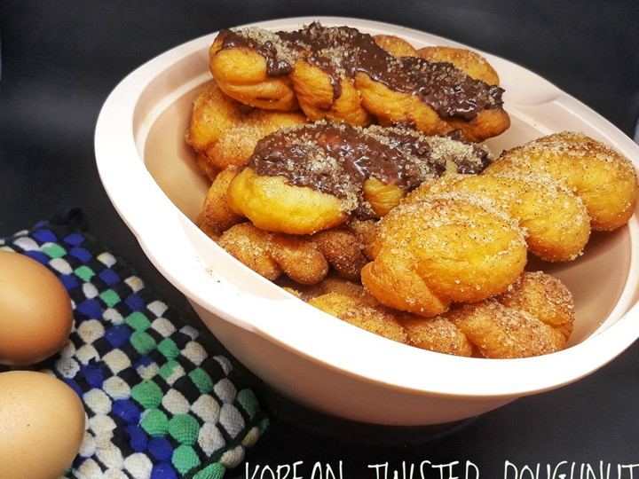 Cara Gampang Membuat Korean Twisted Doughnut/Kkwabaegi (꽈배기) Anti Gagal