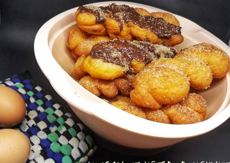 Cara Buat Korean Twisted Doughnut/Kkwabaegi (꽈배기) Rumahan