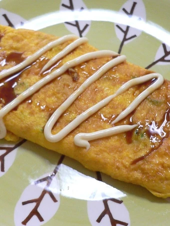 Easy Steps to Make Green Onion and Cheese Omelette the So Delicious Makes you drool