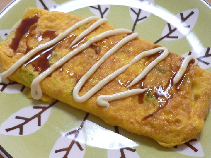 Easy Steps to Make Green Onion and Cheese Omelette the So Delicious Makes you drool