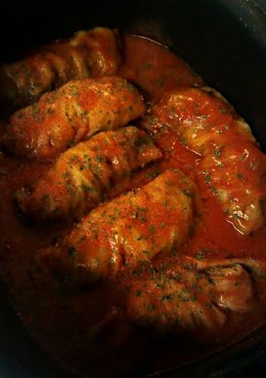 A picture of Crockpot Cabbage Rolls.
