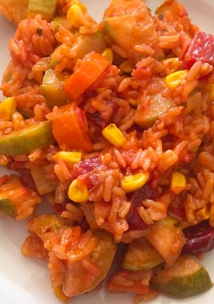 Una foto de Arroz con verduras 👏🏼