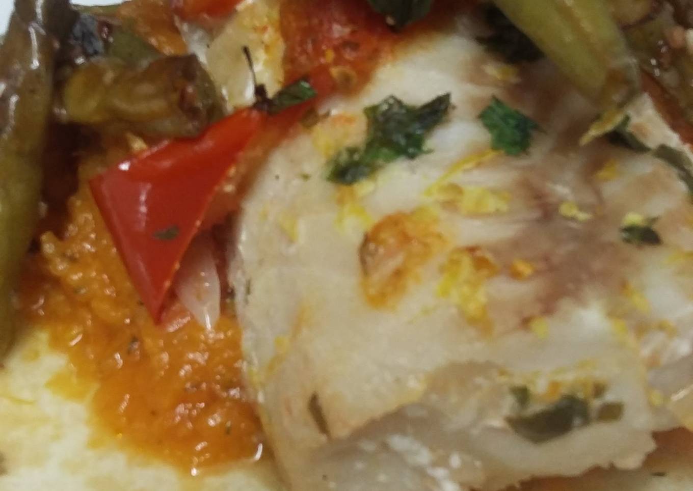 baked cod puree