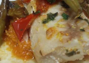 Update, Make Recipe Baked Cod over Sweet Potato Mash Restaurant Style