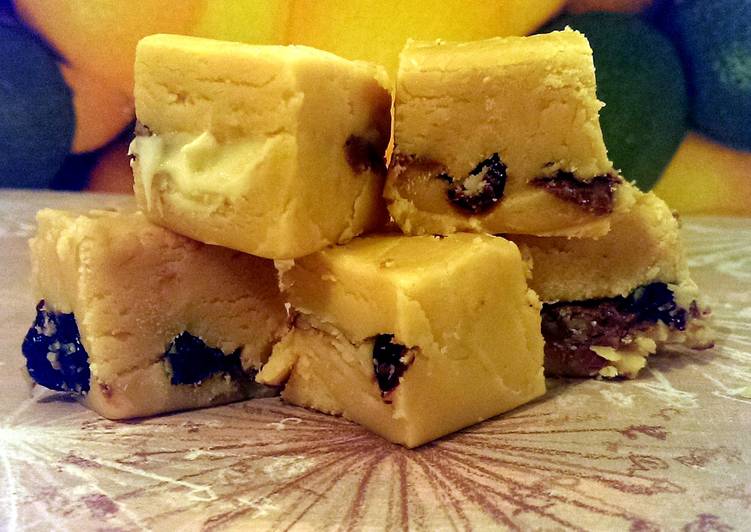 Step-by-Step Guide to Prepare Quick Sophie&#39;s choc chunk vanilla fudge