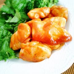 A picture of Glossy Ketchup Chicken Tenders for Bento.