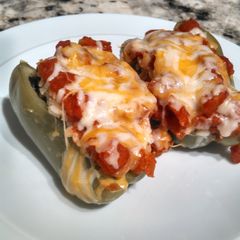 A picture of Vegetarian Stuffed Peppers.