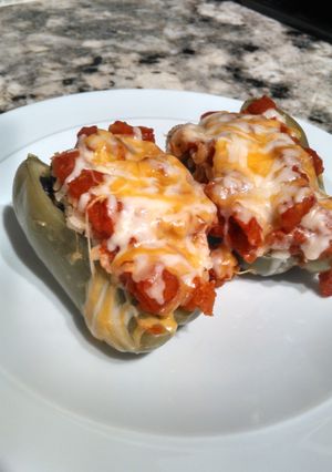 A picture of Vegetarian Stuffed Peppers.