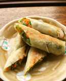 Vegetarian Fried Spring Rolls