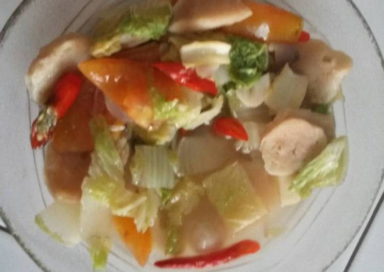 Resep: Sawi putih ca Bakso Untuk Jualan