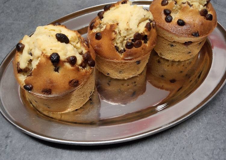 Recette Délicieuse Muffins vanille aux pépites de chocolat