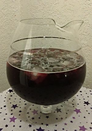 A picture of Hibiscus-Ginger Beer.