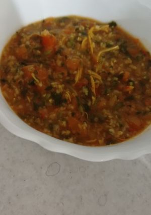 عکسی از دستور سوپ رستورانی