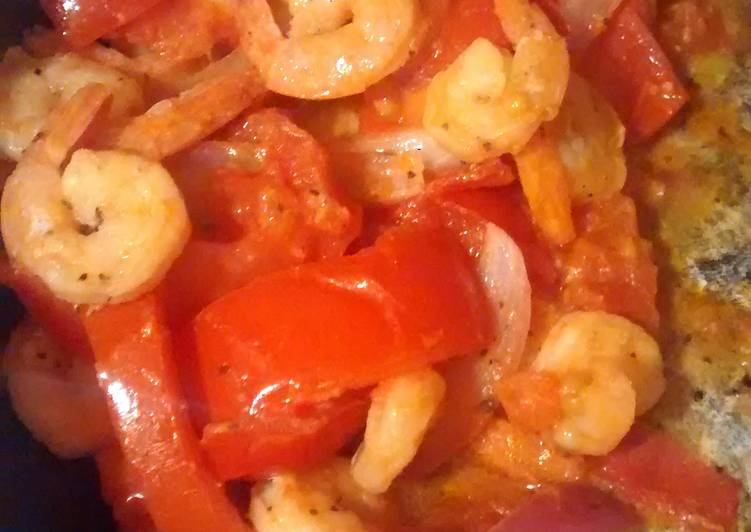 Juicy Shrimps in tomato lime sauce