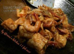 Foto resep Udang tahu saos mentega