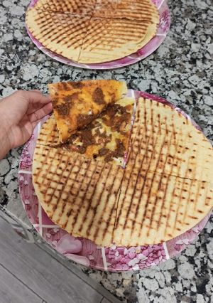 صورة لوصفة كسرة محشية دون اختمار