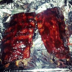 Amber's BBQ Baby Back Ribs A picture of Amber's BBQ Baby Back Ribs.