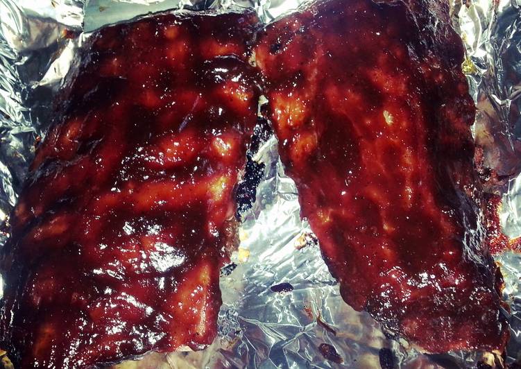 Simple Way to Prepare Super Quick Homemade Amber&#39;s BBQ Baby Back Ribs