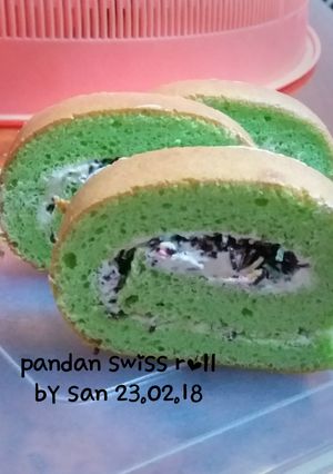 Foto resep Pandan Swiss Roll