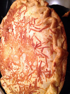 A picture of Chicken Potpie w/Alfredo Sauce.