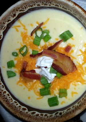 A picture of Loaded Baked Potato Soup.