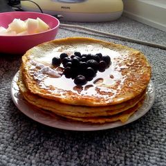 A picture of Simple healthy protein pancakes.