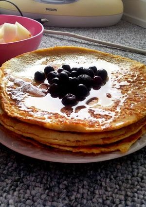 A picture of Simple healthy protein pancakes.