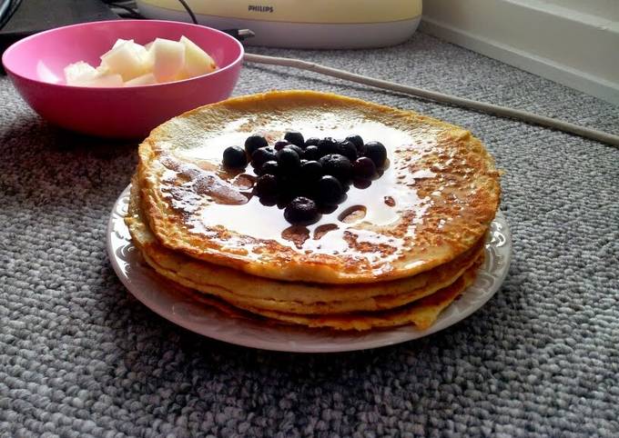Simple healthy protein pancakes Recipe