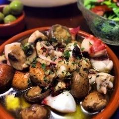 A picture of Octopus and Mushroom Ajillo in 5 Minutes.