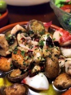 A picture of Octopus and Mushroom Ajillo in 5 Minutes.