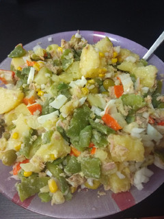 Una foto de Ensalada de patatas con judías verdes
