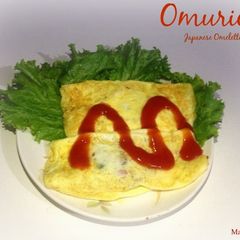 A picture of OMURICE オムライス (JAPANESE OMELETTE RICE).