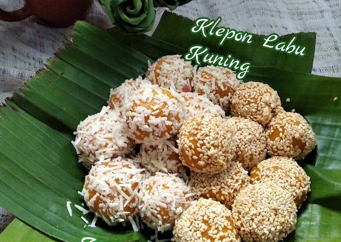 Resep Klepon Labu Kuning Keju Wijen Oleh Ati Dewanthi Cookpad