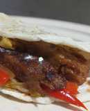 Wraps veganos de verdura y seitán