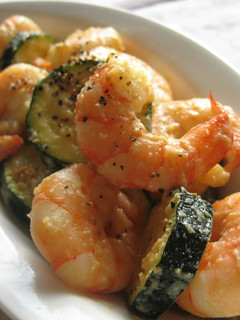 A picture of Shrimp and Zucchini Stir Fried In Milk And Miso.