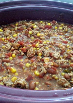 A picture of Taco soup.
