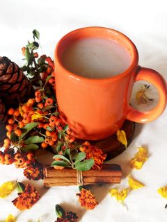 عکسی از دستور دمنوش بادام 💜چای بادام