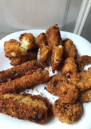 Foto resep Mozarella stick and onion ring