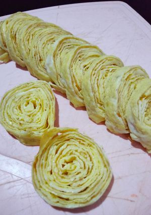 Foto resep (640) Telur Dadar Gulung (Utk Nasi Kuning / Nasi Uduk)