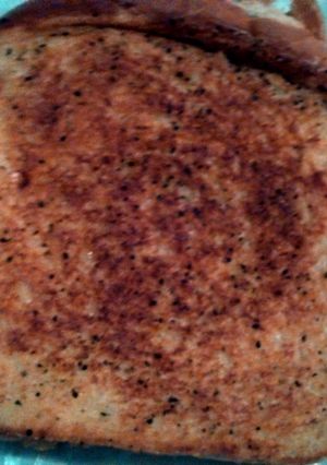 A picture of Greek grilled cheese.