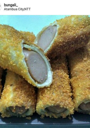 Foto resep Risoles roti isi sosis ekstra gampang dan endesss