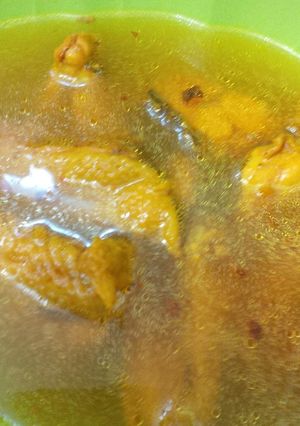 Foto resep Soup ayam kunyit simple