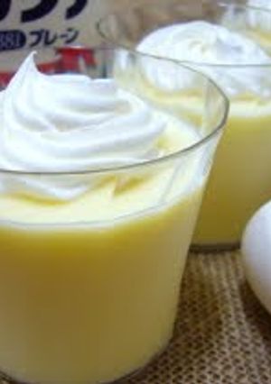 A picture of Custard Yogurt Custard Pudding.