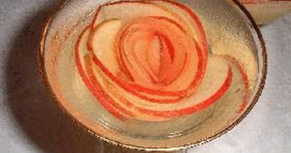 Wine Jelly Cups with Floating Flowers Recipe by cookpad.japan Cookpad